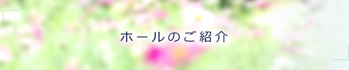 ホールのご案内